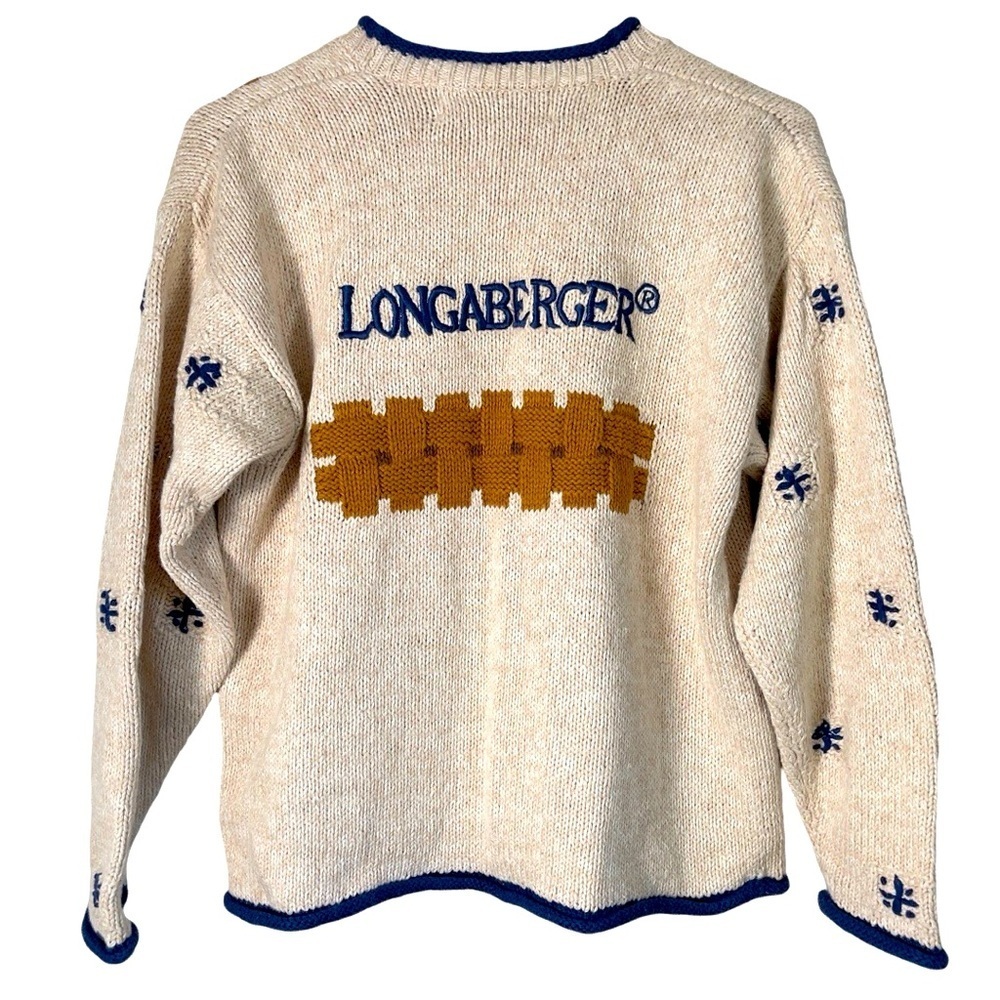 Vintage Bellepointe Garden "Longaberger" cardigan sweater XS - Picture 4 of 10